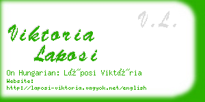 viktoria laposi business card